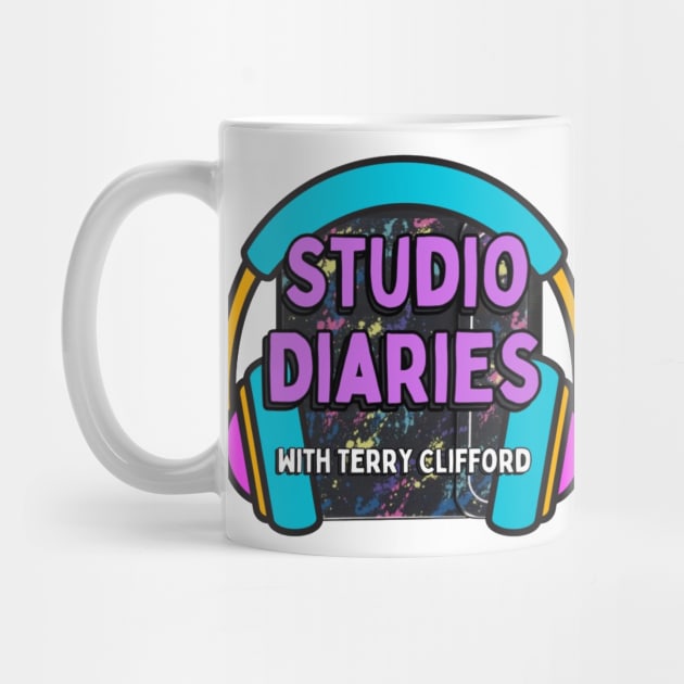 Studio Diaries Podcast with Retro Folder and Headphones by Studio Diaries